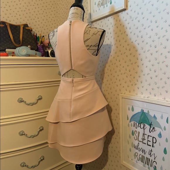 BCBGMaxazria Asymmetrical Ruffle Halter Dress - Picture 6 of 10